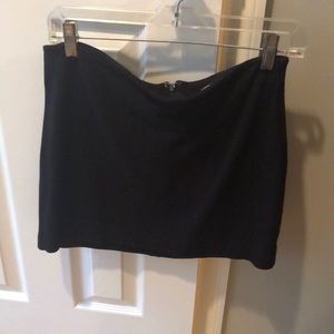 Black mini skirt
